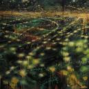 Н. Залозная "Свободный полёт" 2009. Холст, акрил, 130x250 см