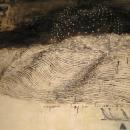 Н. Залозная "Круглый Сферос блаженствующий" 2009. Холст, акрил,120x160 см